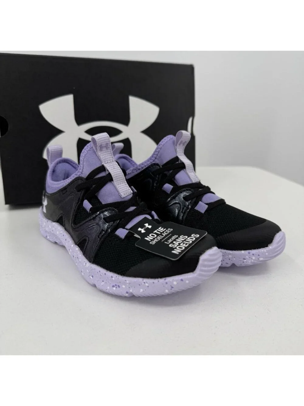 Under Armour Girl's Infinity 3.0 No Tie Athletic Shoes size 11 Slip-on Sneakers